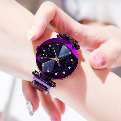 2pcs/Set Magnetic Starry Sky Wristwatch with Box