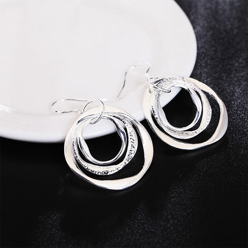 925 Silver Jewelry Drop Earrings