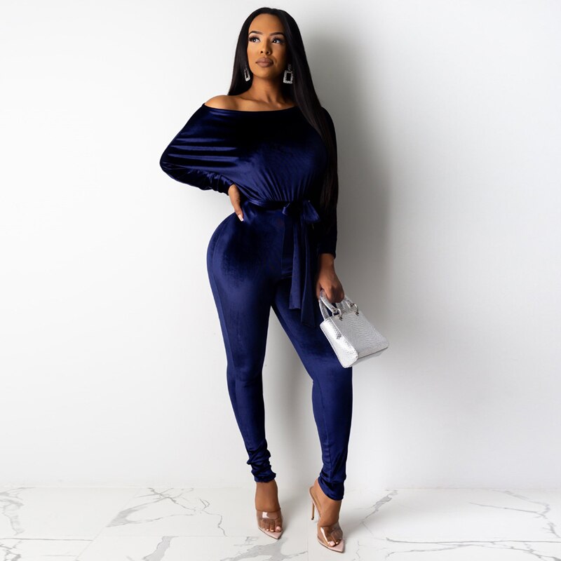 Runway Women Rompers Long Sleeve Jumpsuit