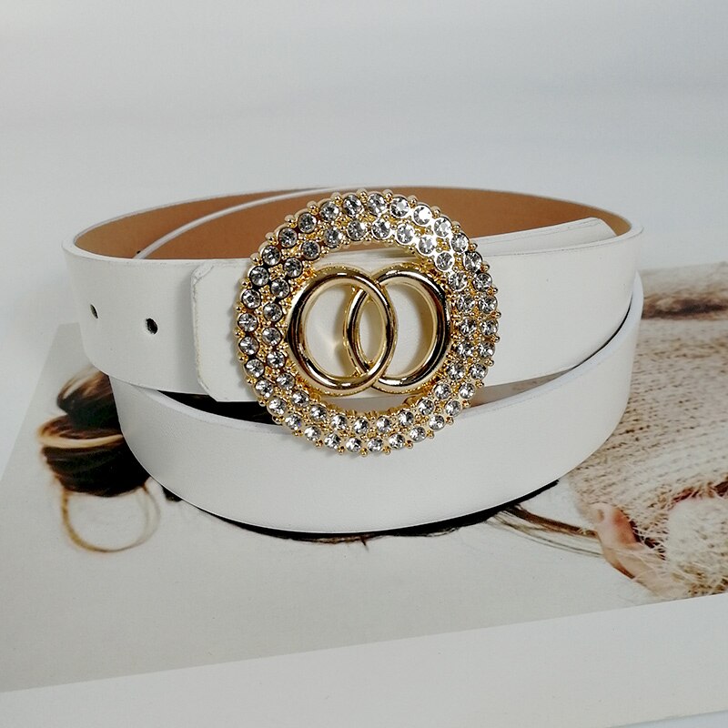 Rhinestone strass Designer belts for women