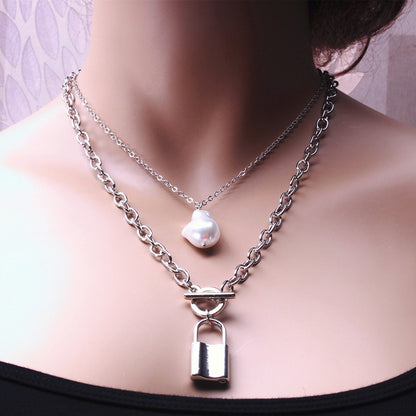 Fashion Chain Pearl Necklace For Women