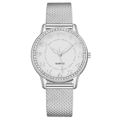 Luxury Magnetic Starry Sky Lady Wrist Watch Mesh Female