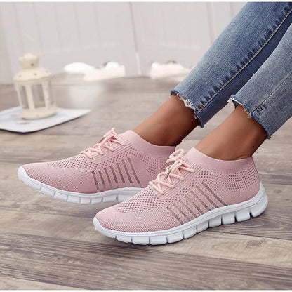 Women's Sneakers Spring Ladies Flat Shoes Casual Women Vulcanized Women 2021 Summer Light Mesh Breathable Female Running Shoes