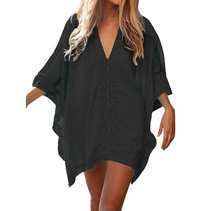 Chiffon Short Dress Gold Beach thing Suit tunic Swimwear Cover Ups