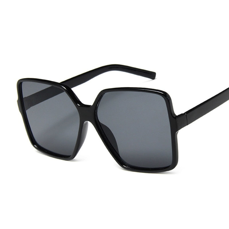 Black Square Oversized Sunglasses Women
