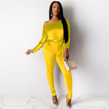 Runway Women Rompers Long Sleeve Jumpsuit