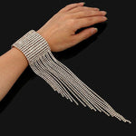 Long Tassel Rhinestone Bracelet Hand Jewelry
