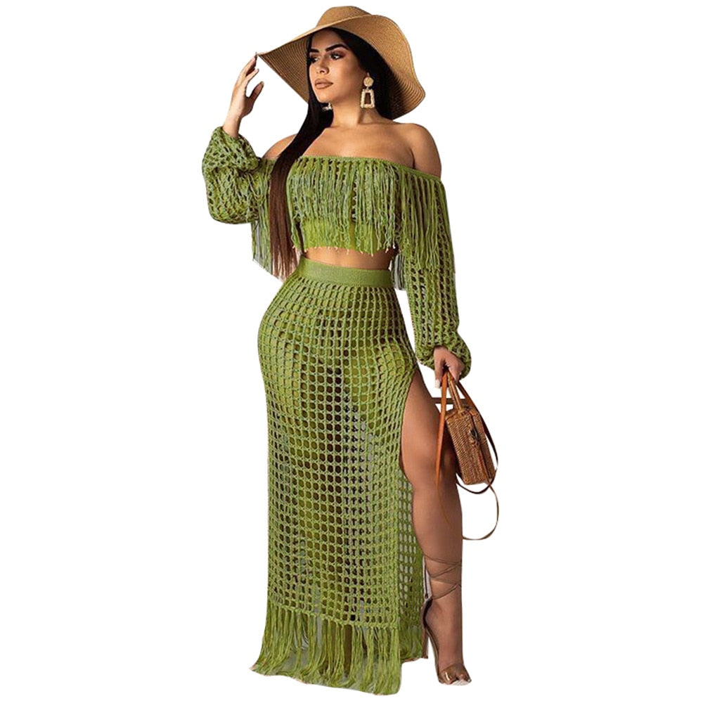 two piece set women crop top skirt 2 piece skirt set for female sexy two pieces sets skirts women&#39;s suit