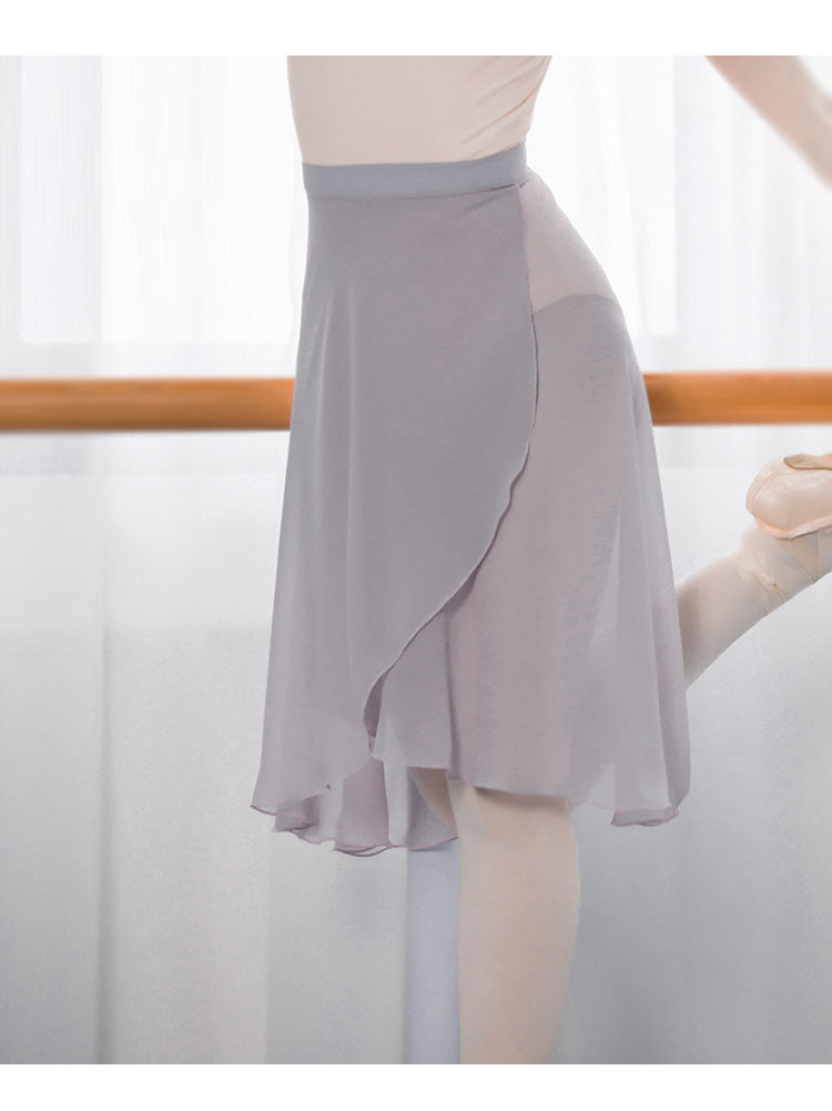 Professional Adults Middle Long Chiffon Ballet Skirts Lyrical Soft Lace Up Ballet Dress Ballerina Dance Costumes