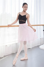 Adult Children Chiffon Pure Color Floral Print Practice Leotard Dance Dress Women Ballet Dancing Dress