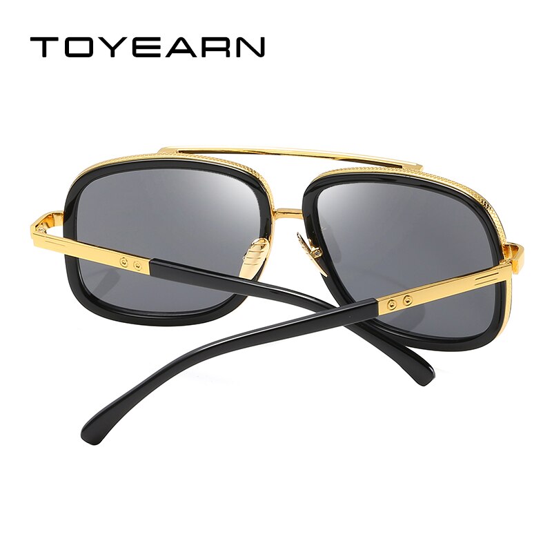Fashion Vintage Driving Cool Gradient Twin-Beams Square Sunglasses Men Women Luxury Brand Designer Sun Glasses For Male UV400