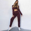 Casual Sports Sweat Suit Running Tracksuit Set