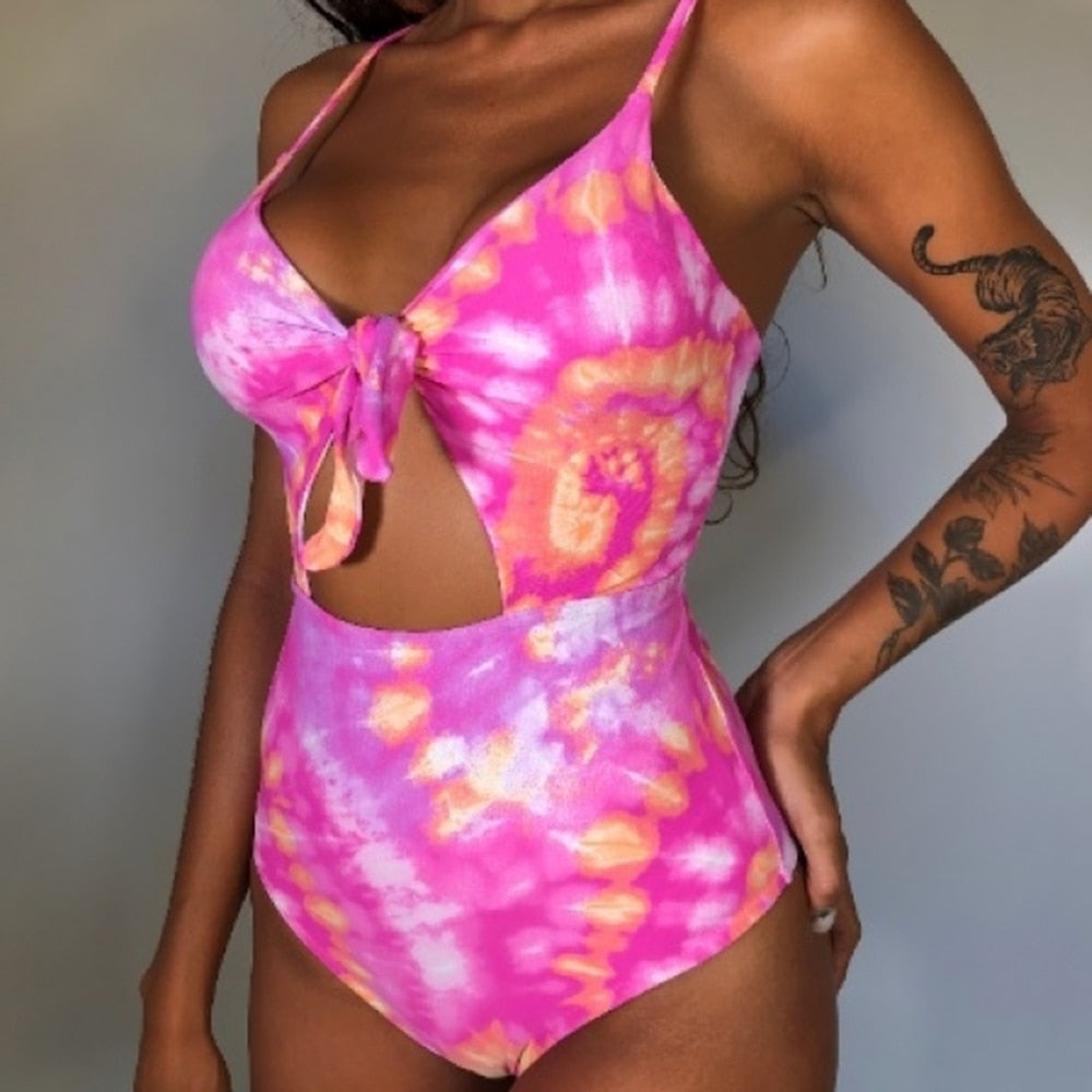 One Piece Bathing Suit Women Swimsuit Hollow Out Swimwear Summer Beachwear