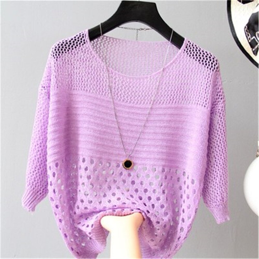 Hollow Out Pull Knitted Jumper Pullovers