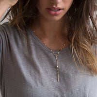 Minimalist Bamboo Chain Stainless steel necklace jewelry