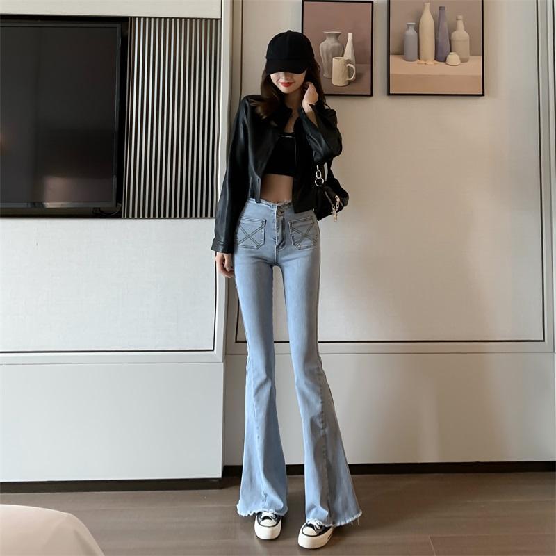 Vy1050 2020 spring summer autumn new women fashion casual Denim Pants woman female OL distressed jeans