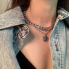 New Vintage Boho Fashion Multilevel Gold Silver Color Human Head Coin Pendant Necklaces For Women