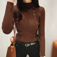Long Sleeve Turtleneck Knitted Sweaters