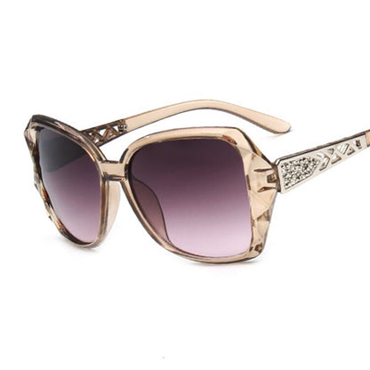 Big Purple Sun Glasses Female Mirror Shades