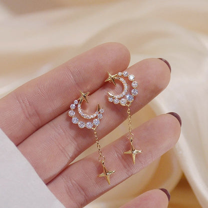 Zirconia Moon Earring for Women