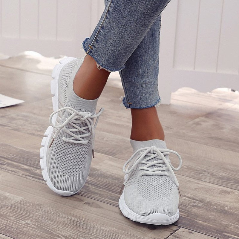 Women's Sneakers Spring Ladies Flat Shoes Casual Women Vulcanized Women 2021 Summer Light Mesh Breathable Female Running Shoes