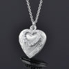 Gold Color Photo Frame Open Heart Locket Pendant Necklace For Women