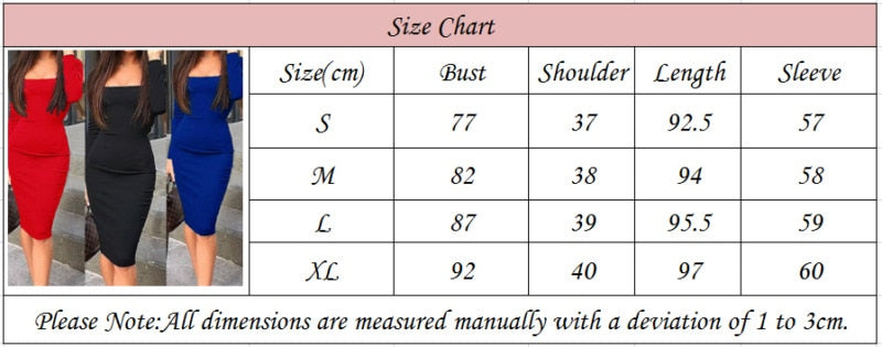 Elegant Dress Women Long Sleeve Bodycon Dress Ladies Autumn Casual Dress Party Dress Xmas Warm Cotton Winter Dress hot