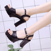 Wedges Buckle Slope Sandals Women Shoes Woman Platform High Heels Sandals