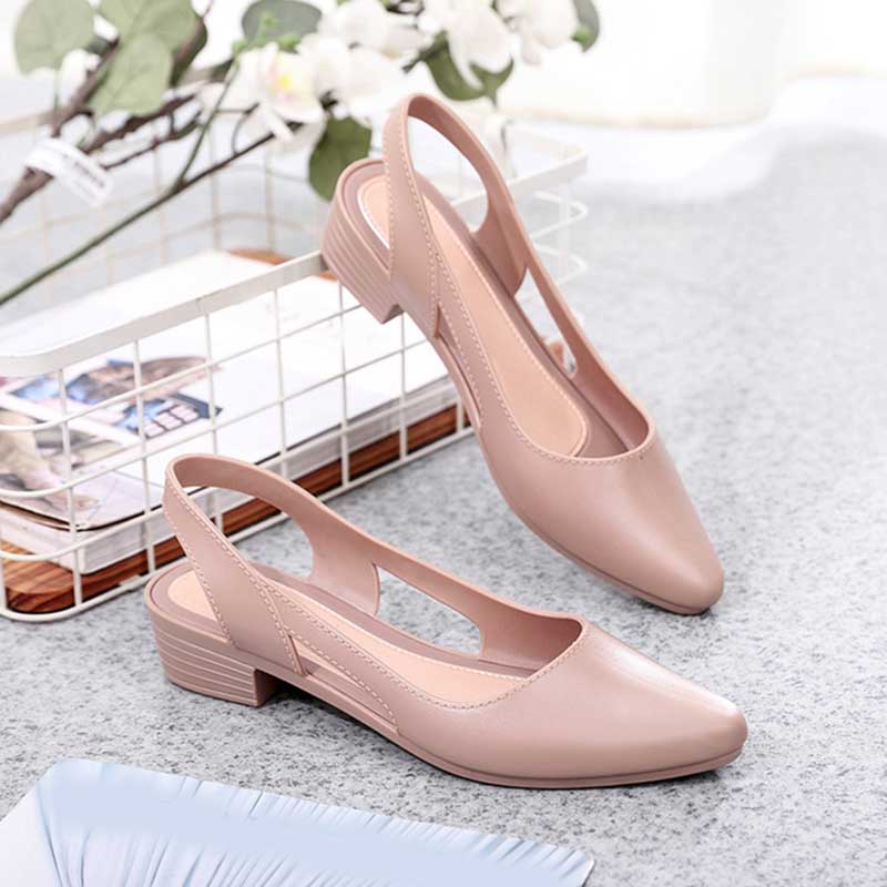 Apricot Pumps Pointed toe High Heels Comfort Slip On Shoes Black Pink