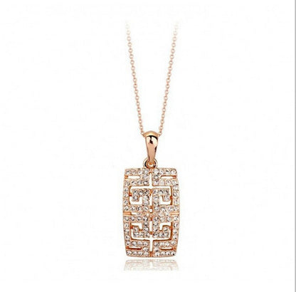 2021 New Design Hot Sale gold-color Austria Crystal Jewelry Set For Women