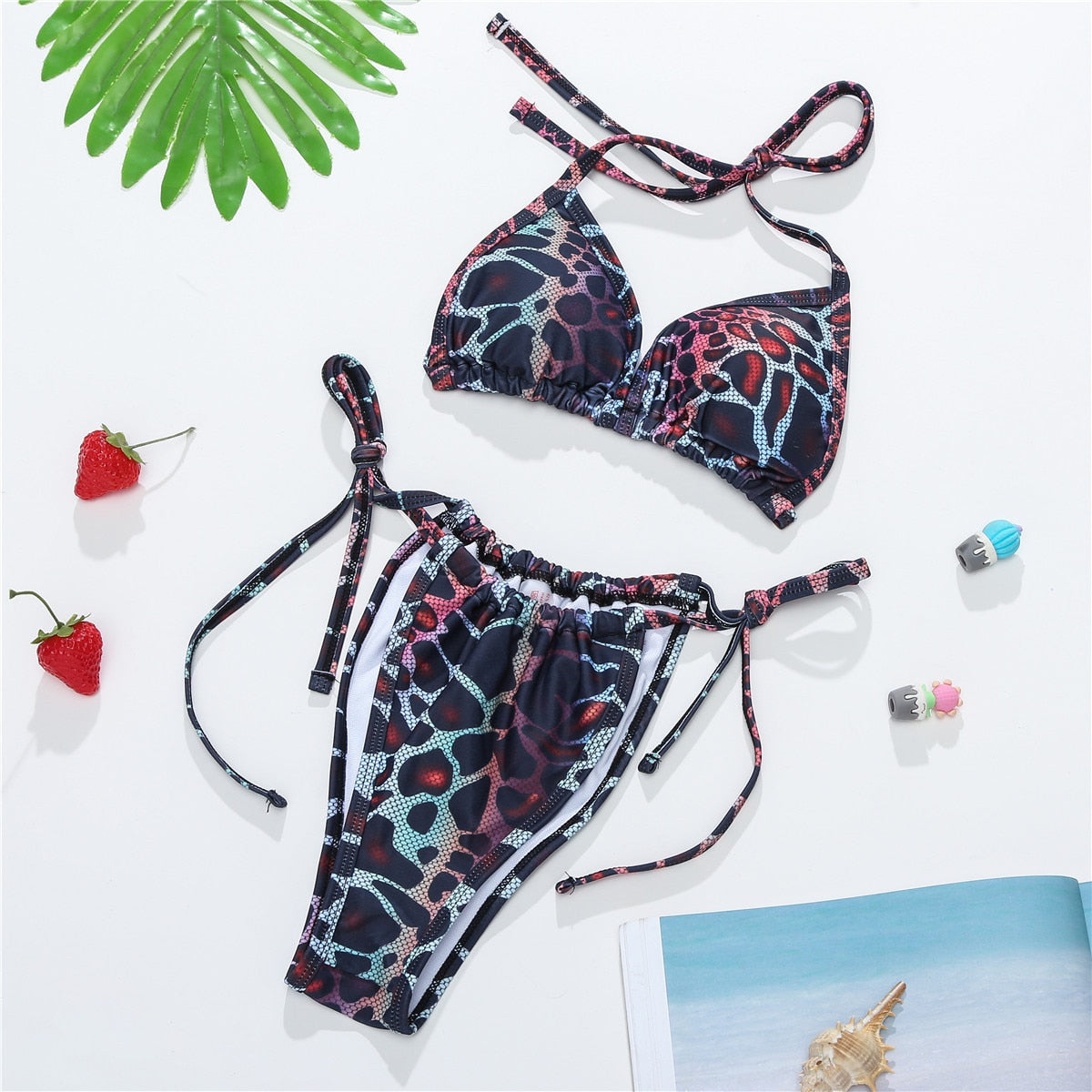 2021 Sexy Three Pieces Bikini Set Women Swimsuit And Beach Cover Up Swimwear Female Bathing Suits Beachwear Swimming Suit