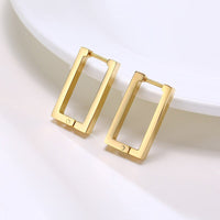 Minimalist Square Hoop Earrings for Women