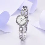 Simple Casual Small Dail Alloy Strap Ladies Bracelet Watches