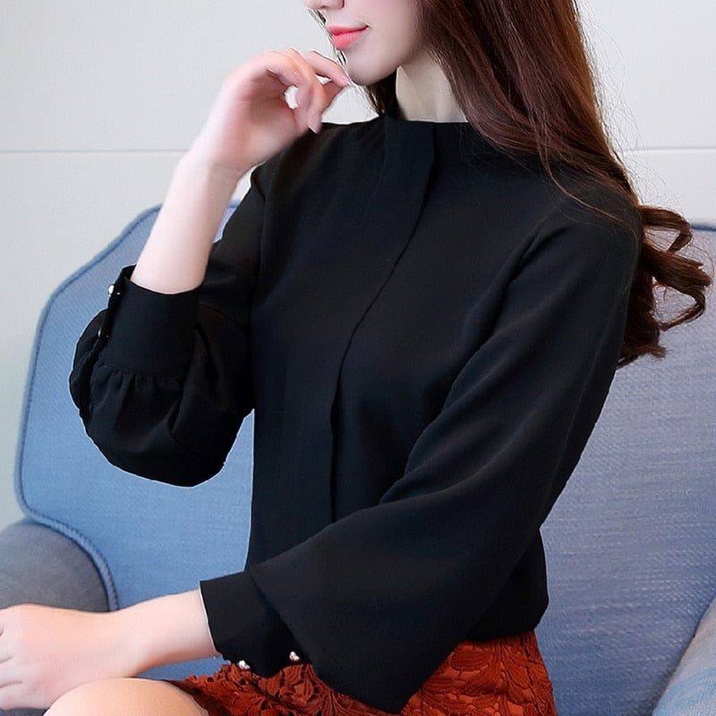 Chiffon Long Sleeve Blouse