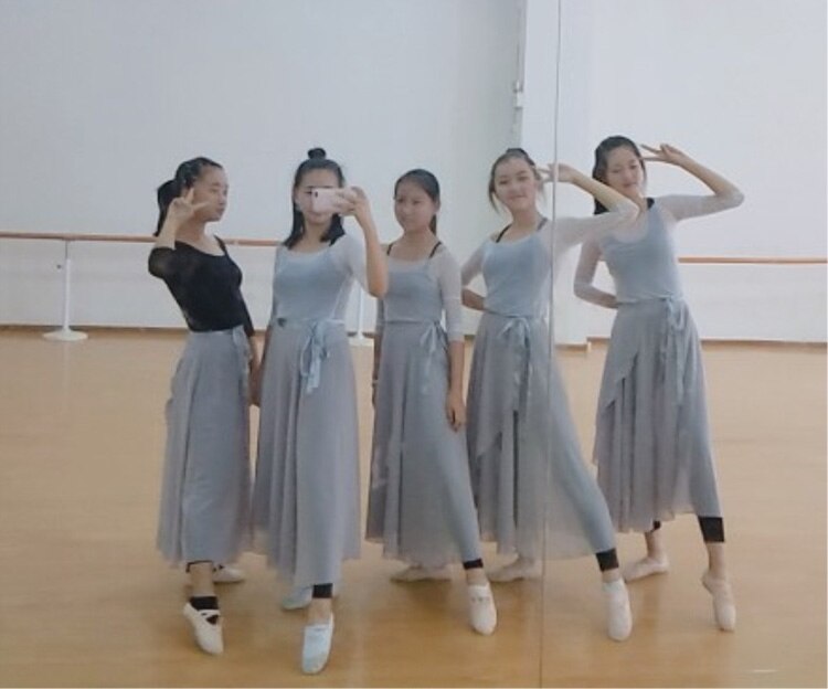 Leotard Classical Ballet Dress Adult Chiffon Ballet Tutu Skirt Dance Wrap Scarf Practice