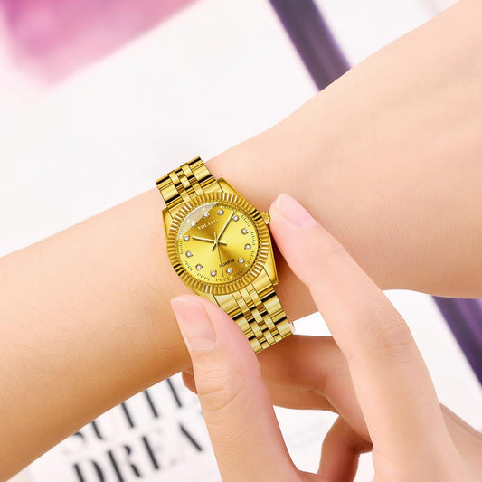 Women Watches Top Brand Luxury 2020 Fashion Diamond Ladies Wristwatches Stainless Steel Gold Mesh Strap Female Quartz Watch