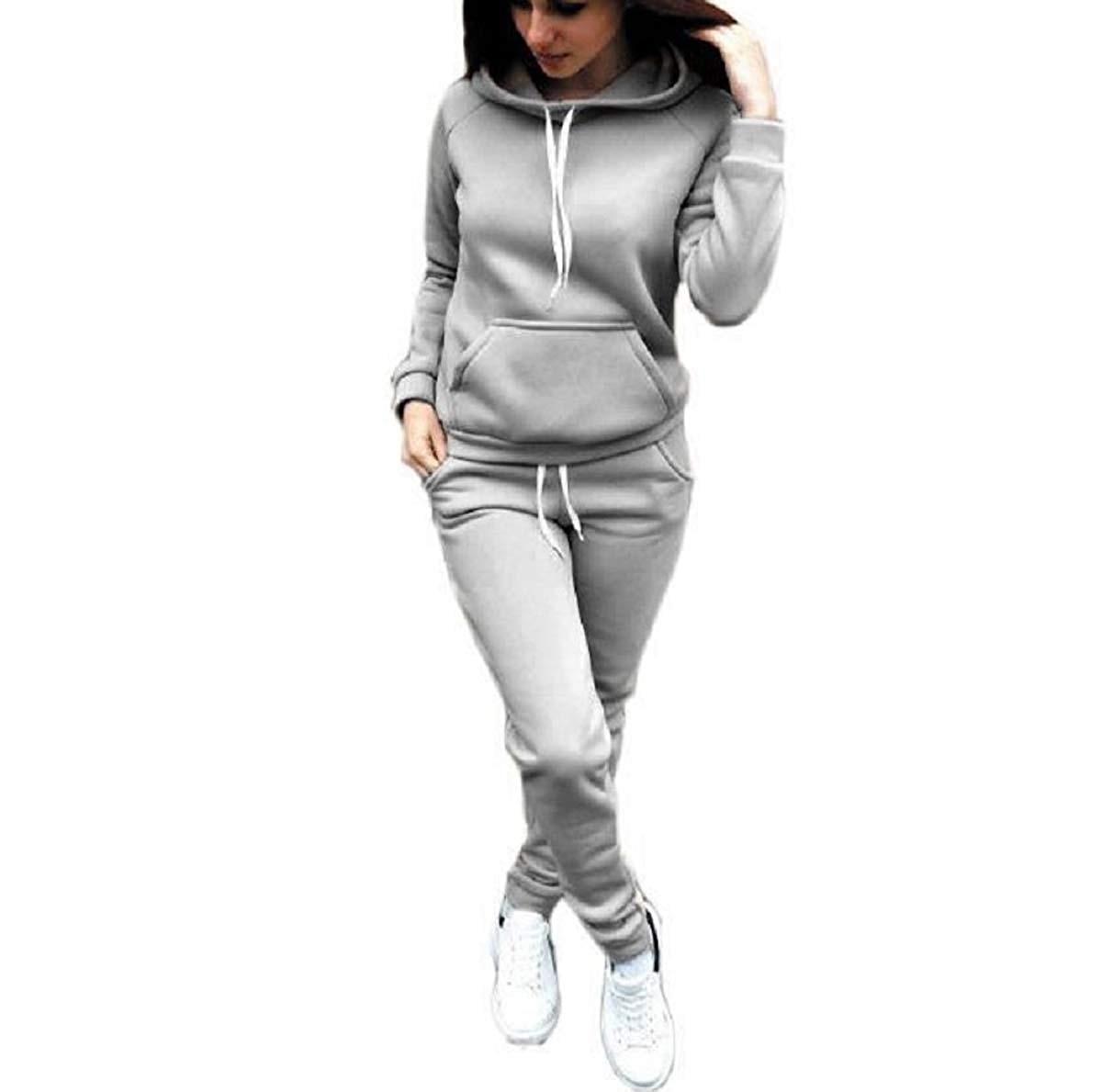 Women Sport Tracksuit Sweatshirt  Jogging Sets