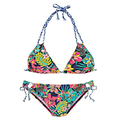 Brazilian halter Bikini Set Swimwear Printing Bandage Swimsuit Beach