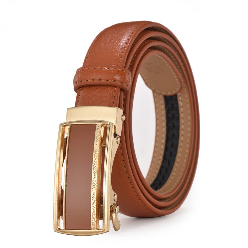 Automatic Buckle Strap  Waistband Designer Genuine Leather Belt