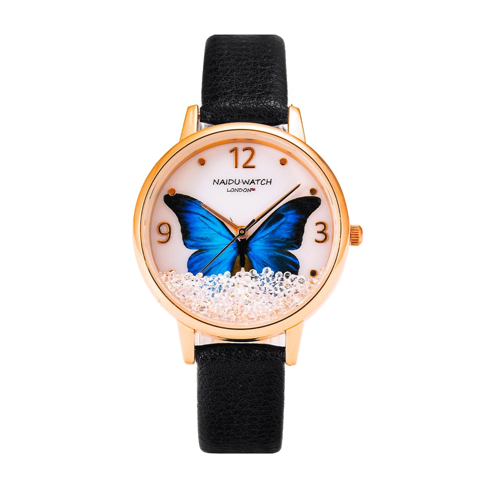 Waterproof Leather Strap Top Brand Luxury Fashion Casual Quartz Ladies Wristwatch