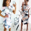 Geometric Print Summer Boho Beach Dress