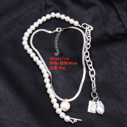 Fashion Chain Pearl Necklace For Women