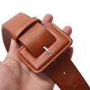 Big waist leather belts for women