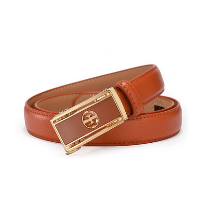 Automatic Buckle Strap  Waistband Designer Genuine Leather Belt