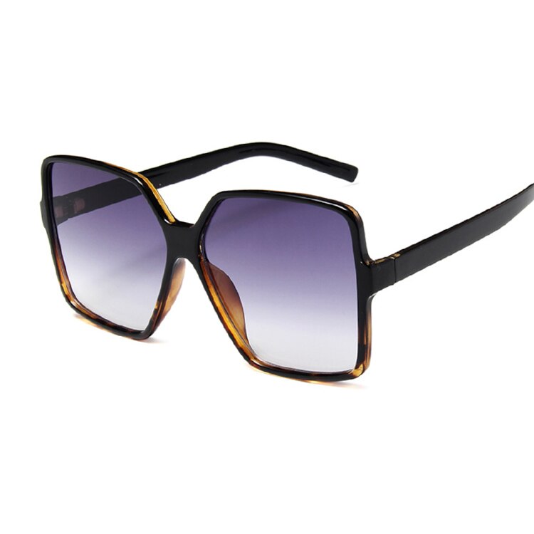 Black Square Oversized Sunglasses Women