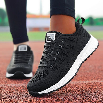 Breathable Women Casual Shoes Fashion Breathable Walking Mesh Flat Shoes Woman White Sneakers Women Tenis Feminino Female Shoes