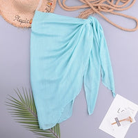 Chiffon Swimwear Pareo Scarf Cover Up Wrap Kaftan Sarong Beach Wear Bikinis Cover-Ups Skirts