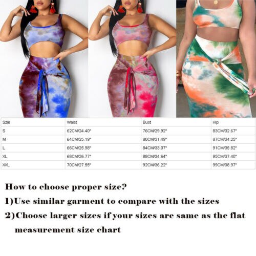 2019 Women Strappy  2 Piece Bodycon Two Bandage Crop Tops Skirt Set Dress Club Party Dress