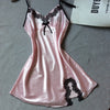 New Womens Silk Lace Spaghetti Strap Gown Bathrobe Sexy Charming Temptation Lingerie Nightgowns Sleepshirts Size M L XL XXL 0002