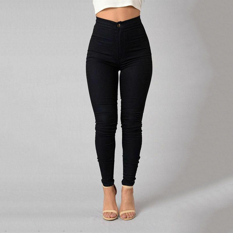 Western-style White Black Pants High Waist Female Pencil Pants